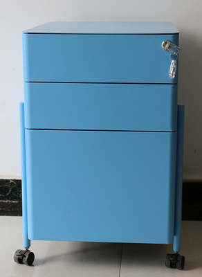 Tủ lưu trữ có thể di chuyển tùy chỉnh đầy màu sắc Bệ di động bằng kim loại
