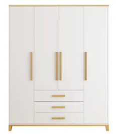chống ăn mòn Tủ hồ sơ bằng thép trắng hiện đại Tủ quần áo đơn giản 0,6mm