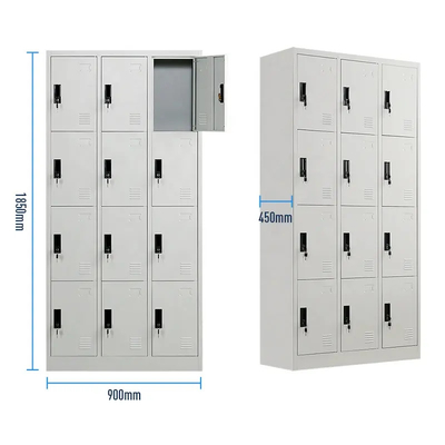 Thiết kế hiện đại Tủ khóa văn phòng kim loại Oem 12 cửa đầy màu sắc Cấu trúc KD