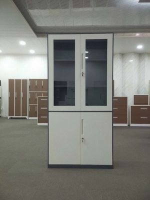 Tủ hồ sơ văn phòng bằng thép bốn cửa Kết cấu gõ xuống Độ dày 0,6mm