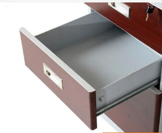 3 ngăn kéo Bàn văn phòng bằng thép Bàn làm việc bằng kim loại Bàn học sinh viên với tủ sắt