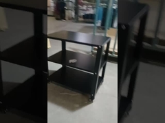 Giá thép kim loại 3 lớp có bánh xe lăn Kệ lưu trữ có thể điều chỉnh